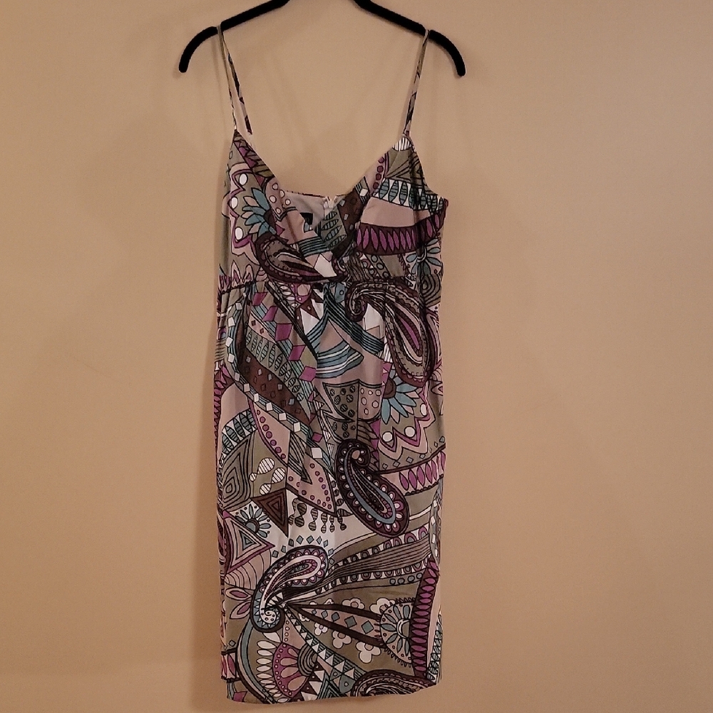 Multicolor Paisley Print Dress